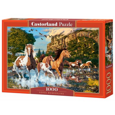 Puzzle Castorland-104789 Le Pays des Merveilles du Cheval