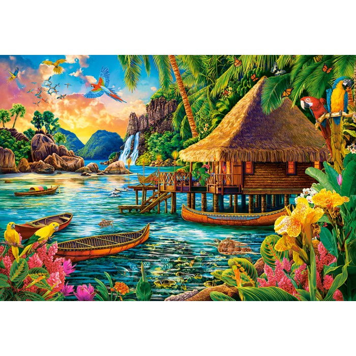 Puzzle  Castorland-104871 Île Tropicale