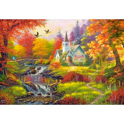 Puzzle Castorland-104994 Ambiance d'automne