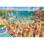 Puzzle  Castorland-105151 Amusement à la plage