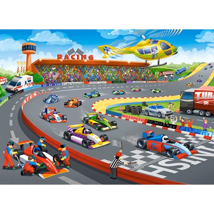 Puzzle  Castorland-111046 Formula Racing