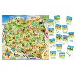 Puzzle  Castorland-142 Carte de la Pologne