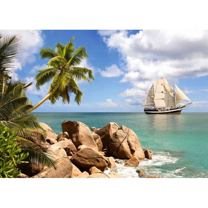 Puzzle Castorland-150526 Voilier au Paradis