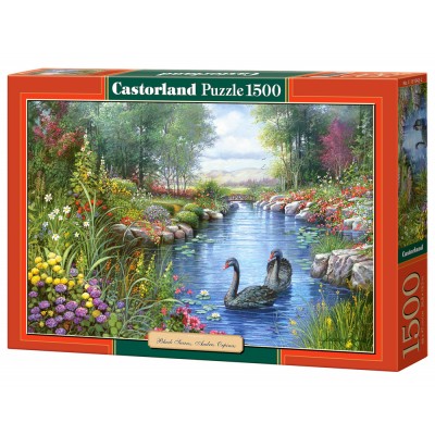 Puzzle Castorland-151042 Andres Orpinas : Les Cygnes Noirs