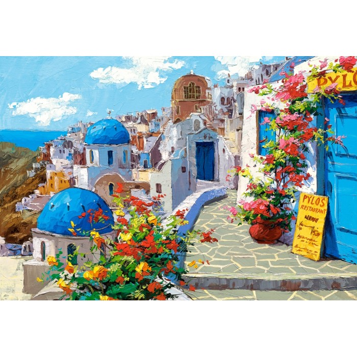 Puzzle Castorland-200603 Printemps à Santorin