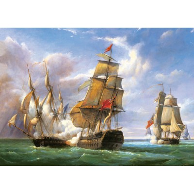 Puzzle Castorland-300037 Vessels : La bataille de Trafalgar