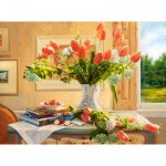 Puzzle  Castorland-300594 Impressions Florales