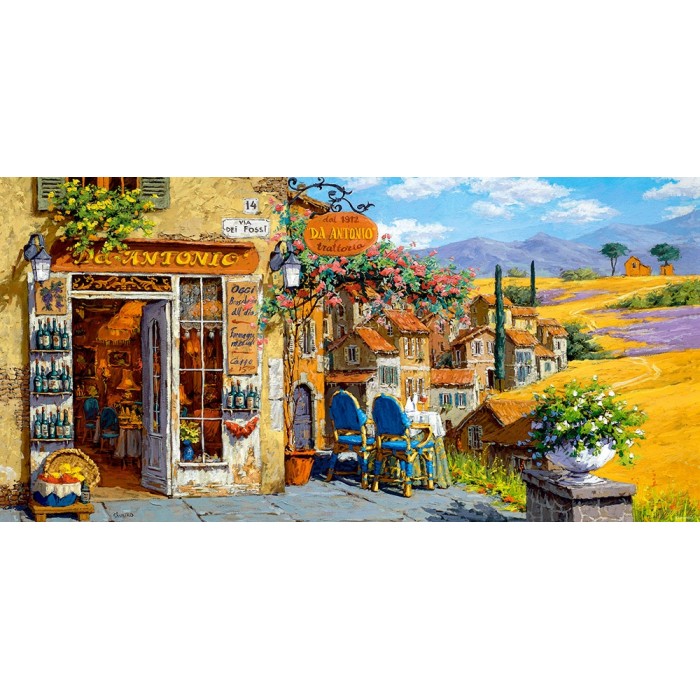 Puzzle  Castorland-400171 Couleurs de Toscane