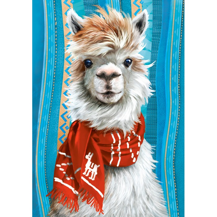 Puzzle  Castorland-53308 Je Suis le LLama