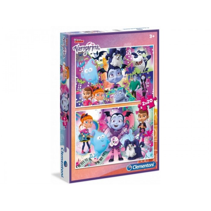 Clementoni-07033 2 Puzzles - Vampirina