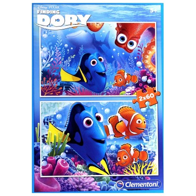Clementoni-07127 2 Puzzles - Finding Dory