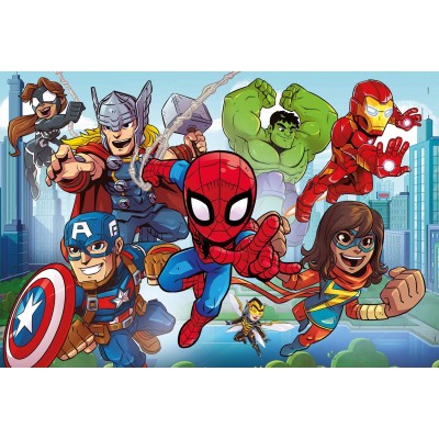 Puzzle Clementoni-20262 Pièces XXL - Marvel Super Hero
