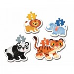 Clementoni-20810 My First Puzzle - Wild Animals (4 Puzzles)