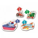  Clementoni-20811 My First Puzzle - Transports (4 Puzzles)