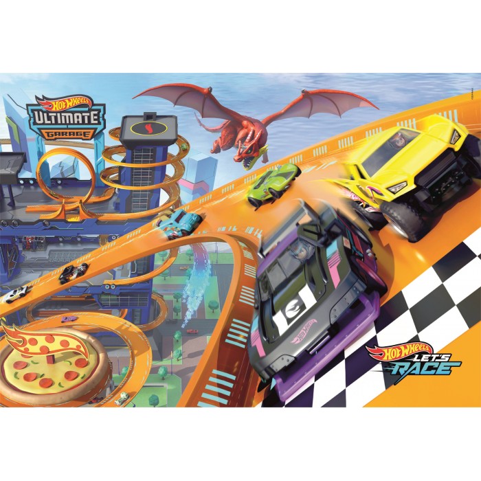 Puzzle  Clementoni-25760 Hotwheels