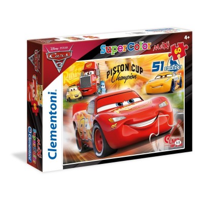 Puzzle Clementoni-26424 Pièces XXL - Cars 3
