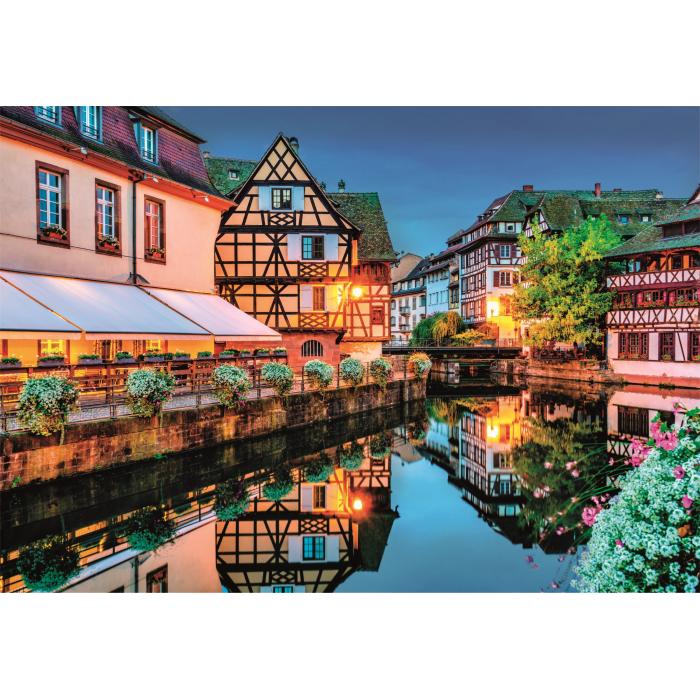 Puzzle  Clementoni-35544 Strasbourg Vieille Ville