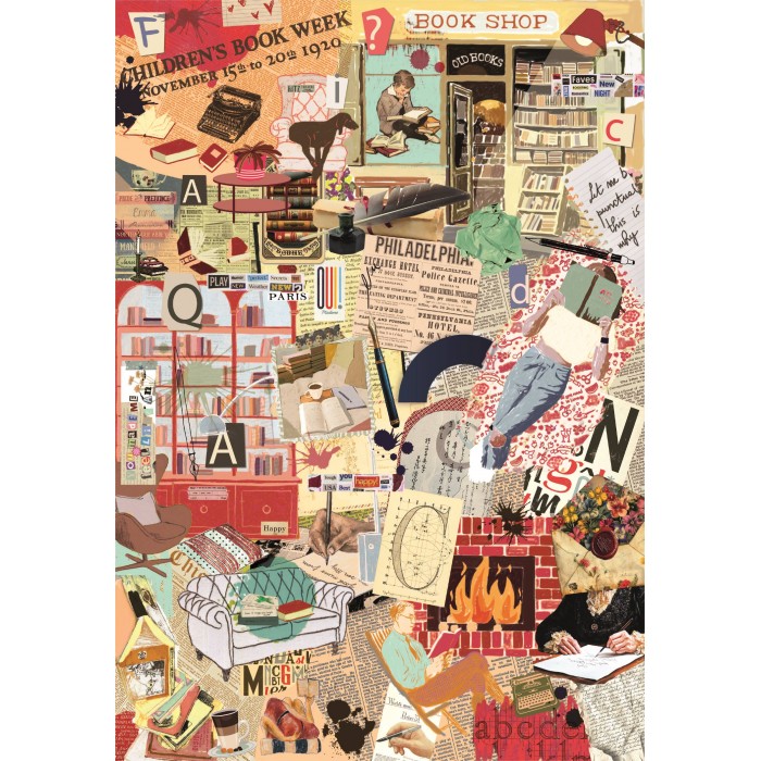 Puzzle  Clementoni-37074 Plus C'Est Plus - Livres Et Écriture