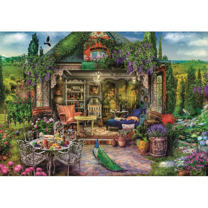 Puzzle  Clementoni-39741 Escapade Au Pays Du Vin