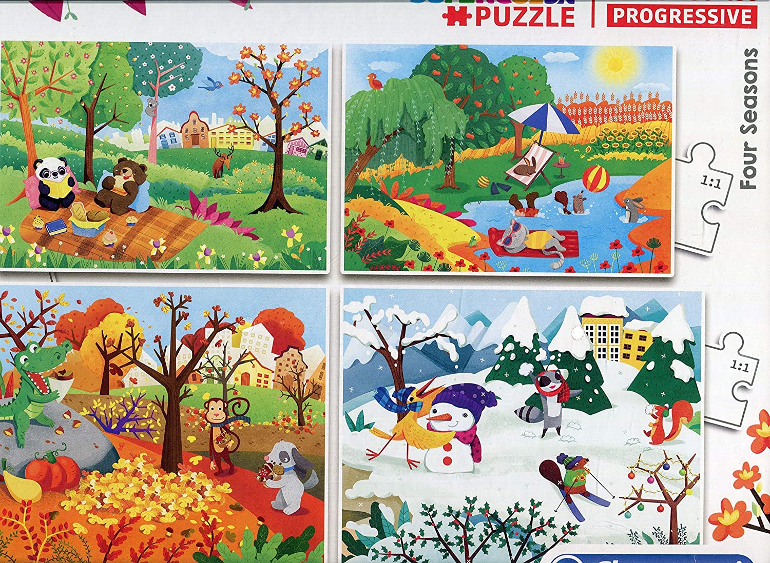 02658 - Puzzles Evolutifs les 4 saisons - 4 Puzz…