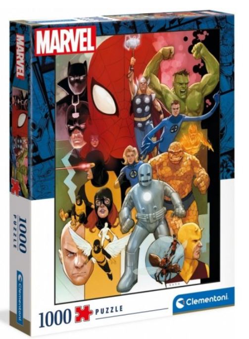 Puzzle Marvel Heroes Clementoni-39612 1000 pièces Puzzles - Super Héros