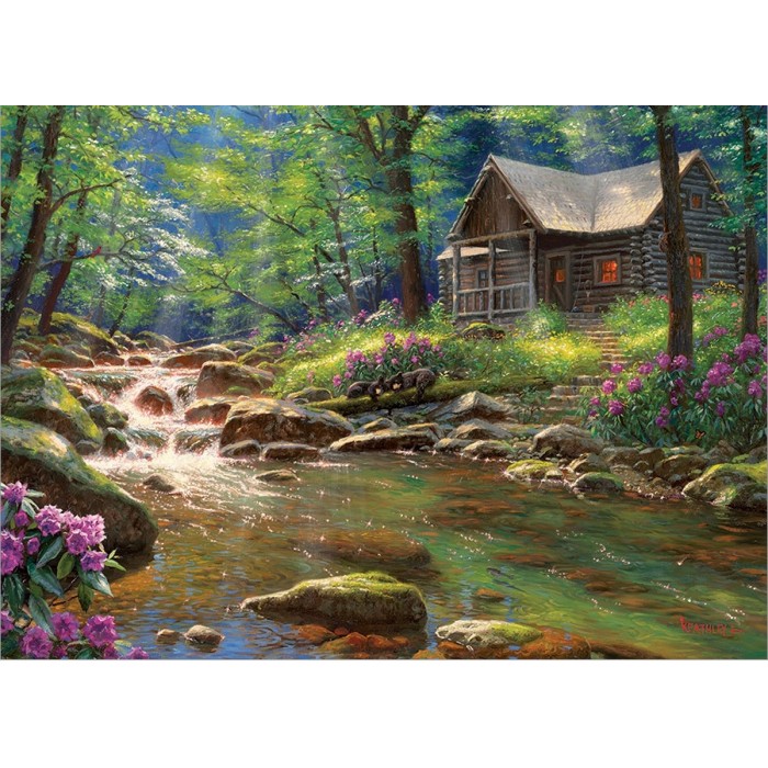 Puzzle  Cobble-Hill-40199 Fishing Cabin