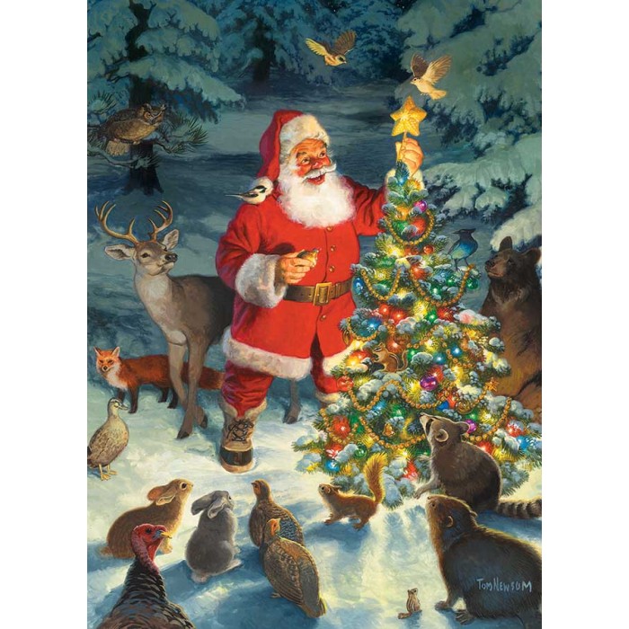 Puzzle  Cobble-Hill-40222 Santa's Tree