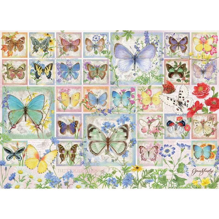 Puzzle  Cobble-Hill-45025 Collage de Papillons