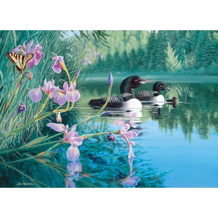 Puzzle  Cobble-Hill-45047 Plongeons dans la Baie de Lis