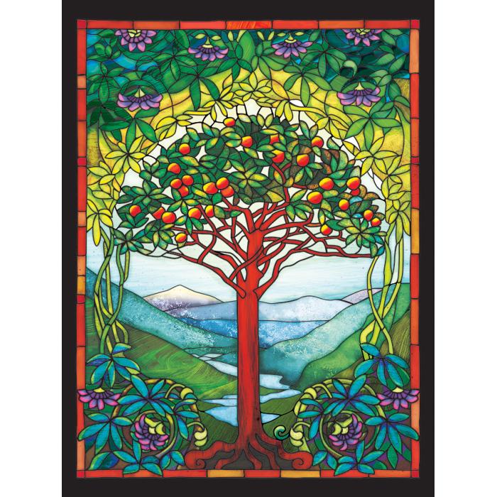 Puzzle  Cobble-Hill-48005 Stained Glass - Arbre de la Vie