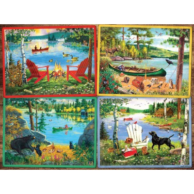 Puzzle Cobble-Hill-48021 Pièces XXL - Le Pays des Cabanes