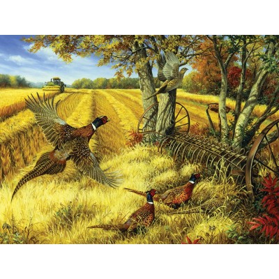 Puzzle Cobble-Hill-52090 Pièces XXL - Linda Picken - Ring-necked Pheasants