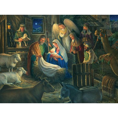 Puzzle Cobble-Hill-52112 Pièces XXL - Away in a Manger