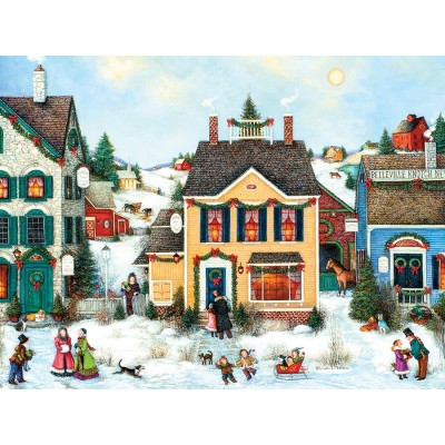 Puzzle Cobble-Hill-88002 Pièces XXL - Village de Noël