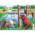   Puzzle Cadre - Beaver Pond Tray Puzzle