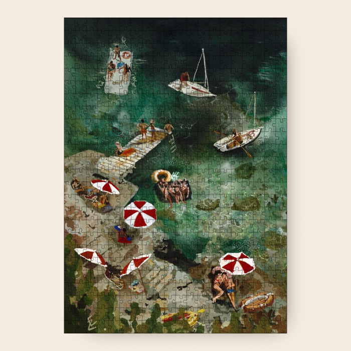 Puzzle   Amour à la plage