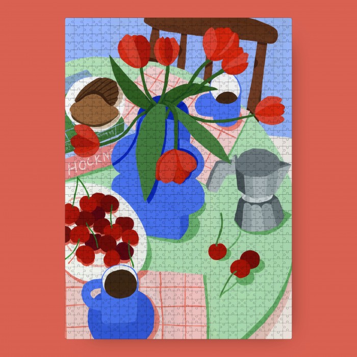 Puzzle   Gouter au Vase Bleu