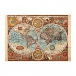 Puzzle  Dino-50230 Carte du Monde, 1626