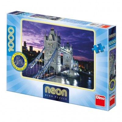 Dino-54120 Puzzle Néon - Tower Bridge, Londres