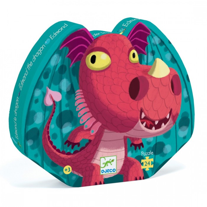 Puzzle Djeco-07214 Silhouette - Edmond le dragon