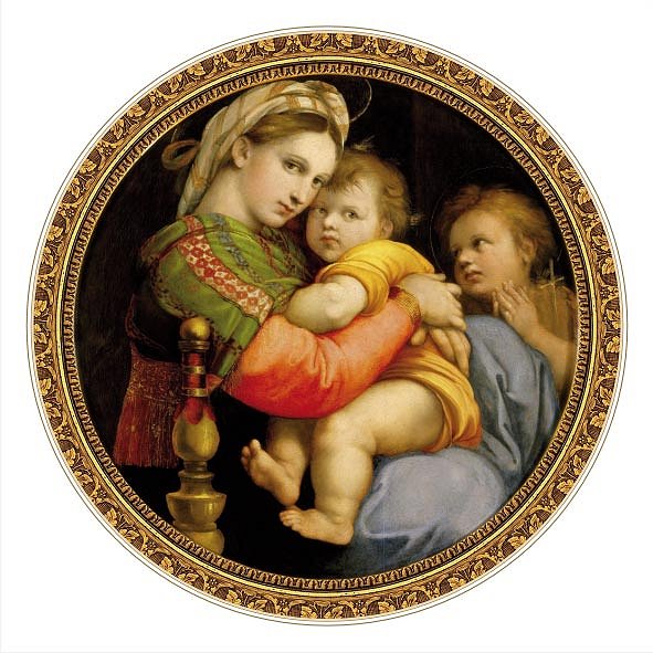 Puzzle Dtoys-69771 Raphael, Raffaello Sanzio : Madonna della Seggiola