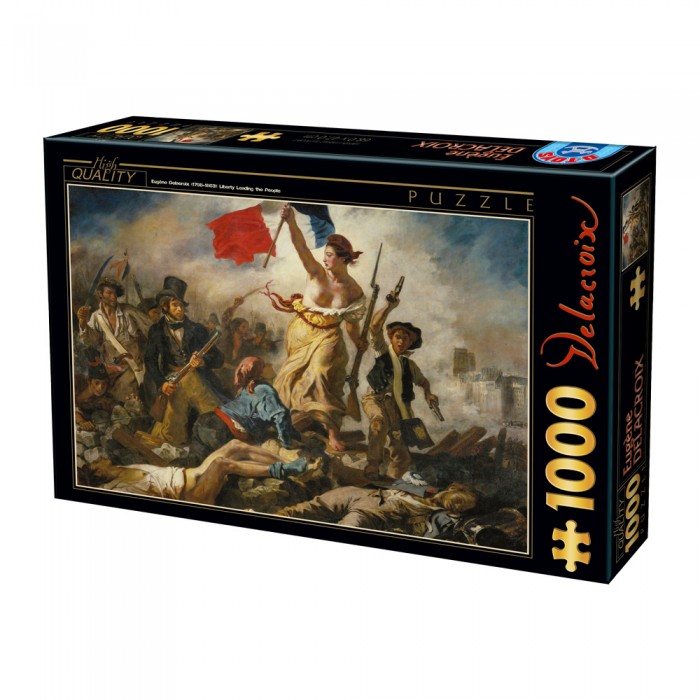 Puzzle  Dtoys-73808 Delacroix Eugène - La Liberté Guidant le Peuple