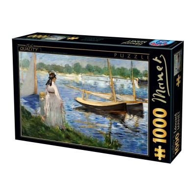 Puzzle Dtoys-74522 Edouard Manet - Les Berges de la Seine à Argenteuil
