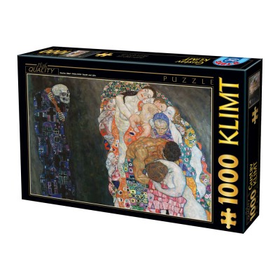 Puzzle Dtoys-74935 Klimt Gustav - La Vie et la Mort, 1916