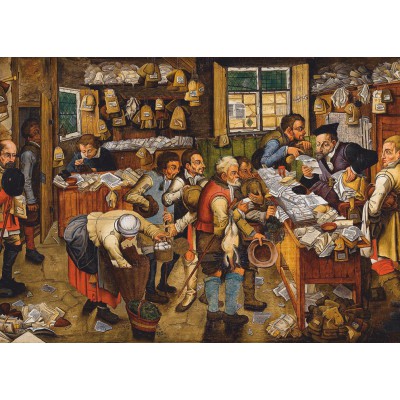 Puzzle Dtoys-74942 Brueghel Pieter le Jeune : Le Paiement de la Dîme, 1617-1622