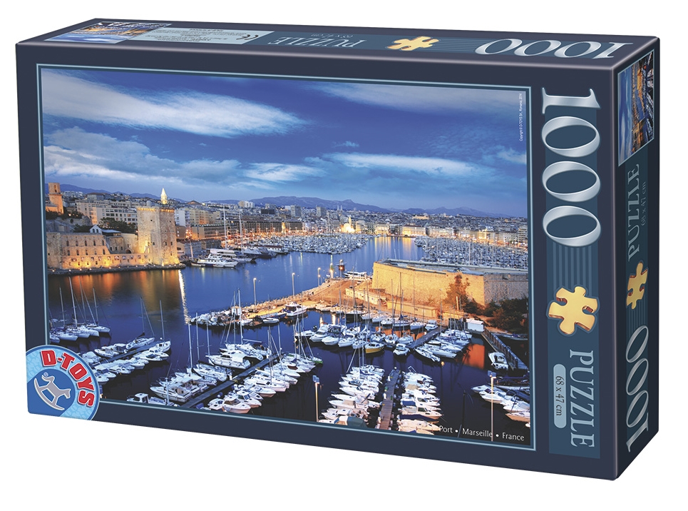 Puzzle Port de Marseille, France Dtoys-74720 1000 pièces Puzzles