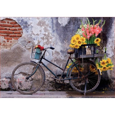 Puzzle Educa-17988 Bicycle with flowers