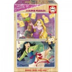   2 Puzzles en Bois - Princesses Disney