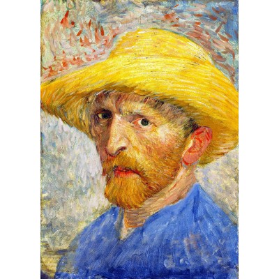Puzzle Enjoy-Puzzle-1143 Vincent Van Gogh : Autoportrait au chapeau de paille
