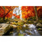 Puzzle  Enjoy-Puzzle-1245 Autumn Waterfall